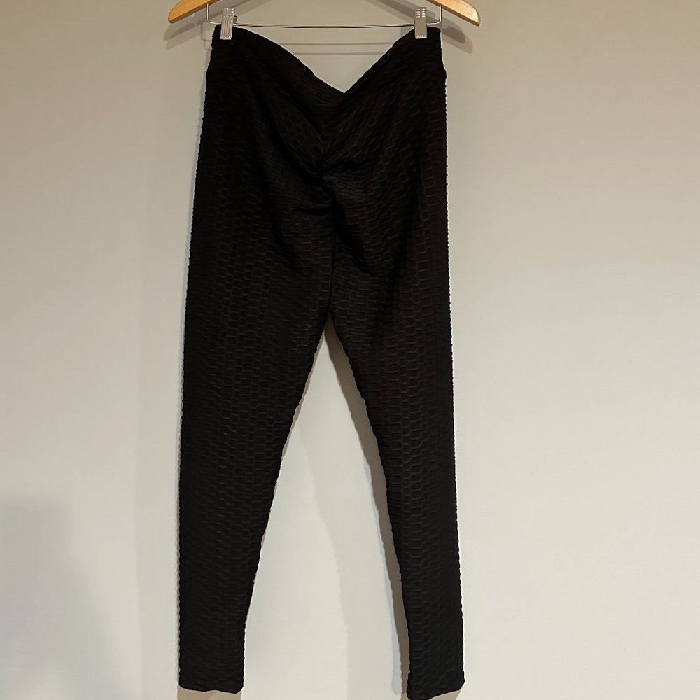 BoomBooty Honeycomb Classic Black Legging Size XL